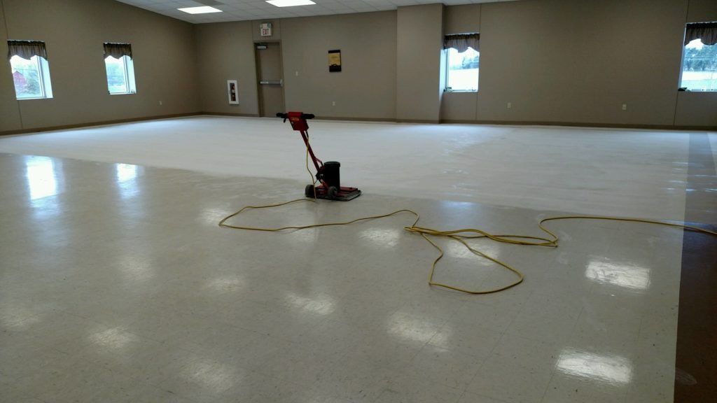 stripping and waxing floors